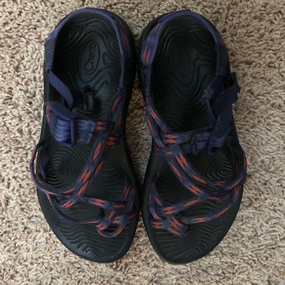 Chaco’s pink and blue straps